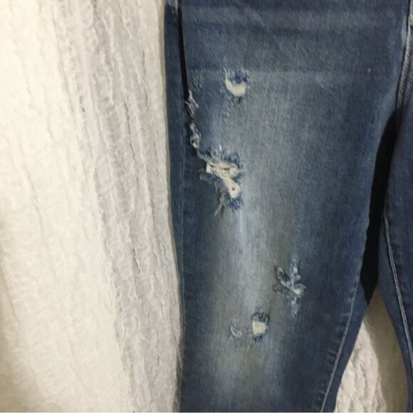 Judy Blue Distressed Straight Fit Jeans Size 9/29 - Picture 7 of 14